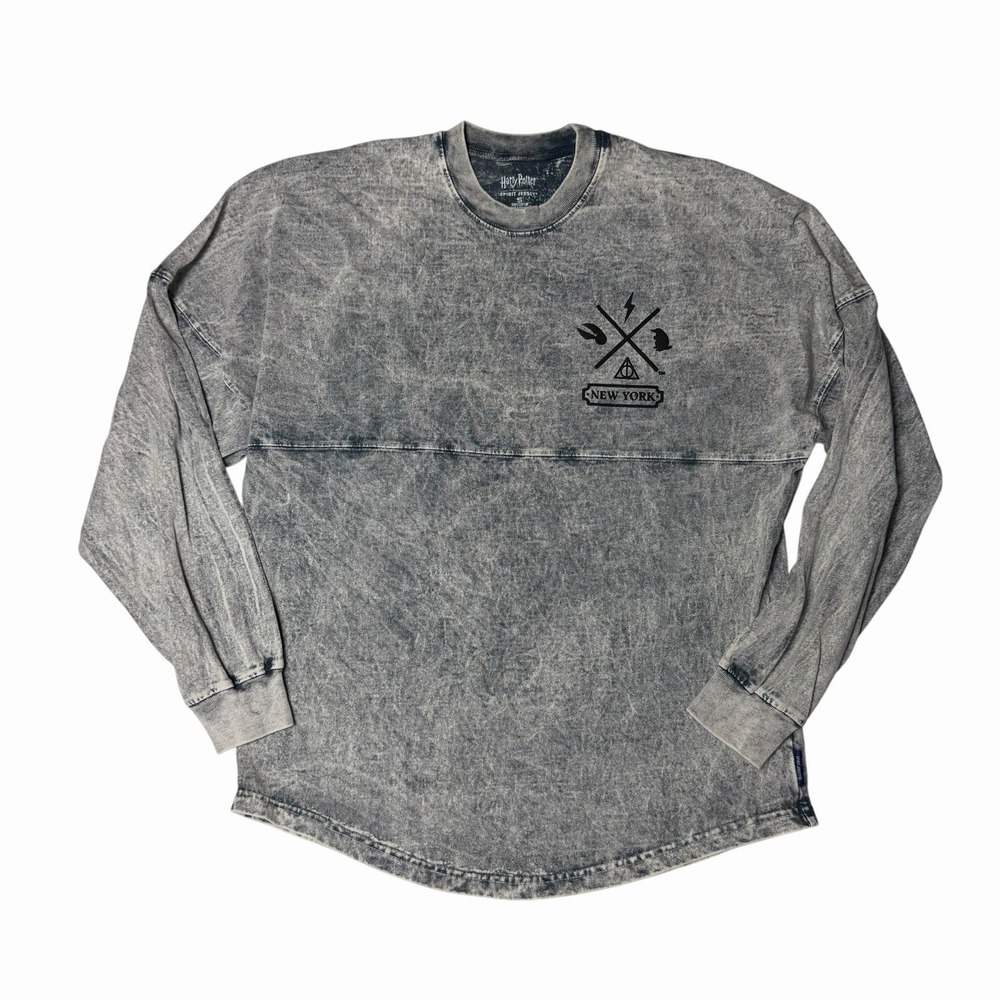 Spirit Jersey Harry Potter New York Long Sleeve T Shirt Gray Size Small